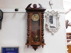 A 19thC. Vienna style German wall clock