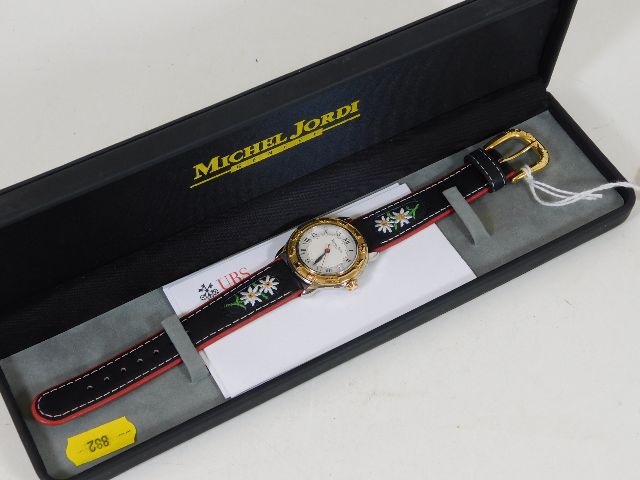 A Michel Jordi boxed watch