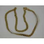 A 9ct 20in gold curb chain necklace