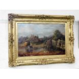 Ernest Walbourn framed oil on canvas dated 1900 ap