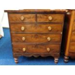 A Victorian chest of drawers