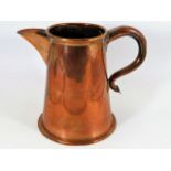 A William IV copper pitcher, rubbed inscription The Young Tradesman's Society 1792