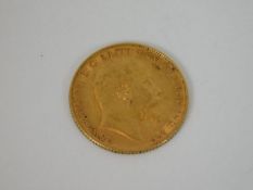 A 1907 half gold sovereign