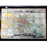Langley & Belch's New Map of London 1812, a hand c