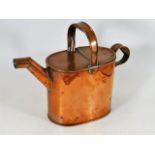 A 19thC. large copper water carrier