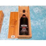 A Taylors late bottled 1979 port magnum in wooden