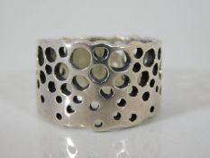 An Annabel Jane Humber designed silver ring, size