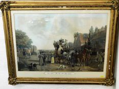 A framed 19thC. print of Jacques Laurent Agasse Th