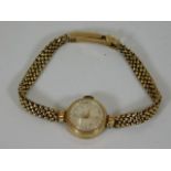 A ladies 9ct gold Record watch