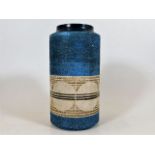 A Troika pottery large cylindrical vase approx. 7.