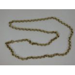 A 9ct gold belcher chain