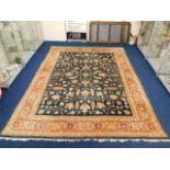 A large Chinese wool rug, approx. 150in x 111in