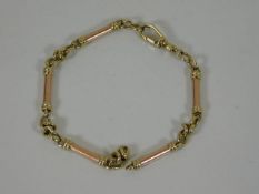 An antique 9ct gold ladies bracelet a/f