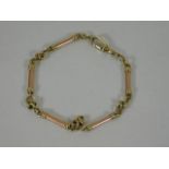 An antique 9ct gold ladies bracelet a/f