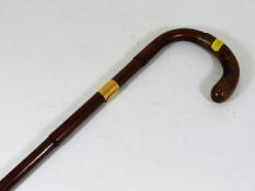 A late Victorian Brigg of London walking cane with