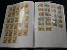 A boxed quantity of fourteen GB stamp albums