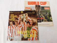 Two soccer related vinyl LP's including the 1972 L