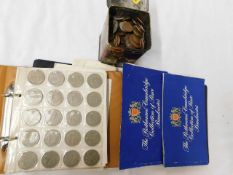 A quantity of mixed coinage & vintage bank notes