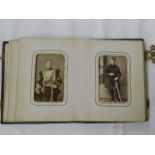 A 19thC. carte de visite album of French soldiers,