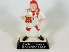 A vintage Carlton Ware Pick Flowers Brewmaster adv