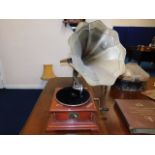 An early 20thC. His Masters Voice gramophone