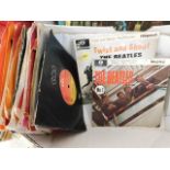 A small quantity of vintage vinyl singles includin
