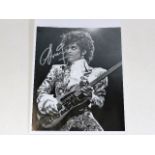 A hand signed photo of Prince, formerly the proper