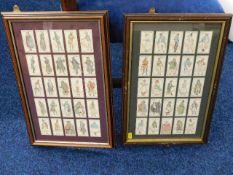 Two framed Players cigarette cards of Dickens char