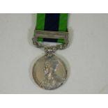 A King George V medal with Afghanistan bar bearing