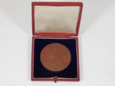 Queen Victoria medallion commemorating reign 1837-