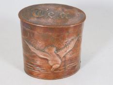 An arts & crafts Herbert Dyer Newlyn school copper