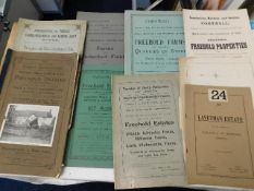 A quantity of antique programmes & catalogues of e