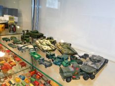 A quantity of diecast military vehicles including