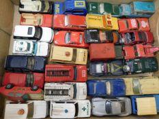 A quantity of diecast vehicles including Lesney &