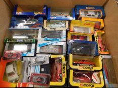 A quantity of diecast model vehicles including Cor