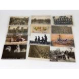 Approx. fifty four war related vintage postcards