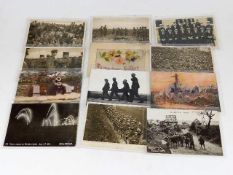 Approx. fifty four war related vintage postcards