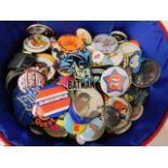 A cased quantity of mixed badges