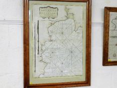An 18thC. map of Polkerris & Mevagissey by RObert