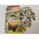 Six tea card albums & a quantity of loose tea card