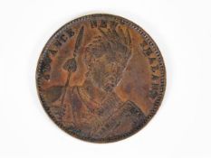 A copper Advance New Zealand copper Maori token