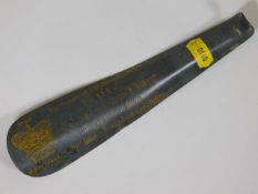 A 1902 commemorative shoe horn by Smith of Redruth
