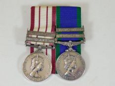 A pair of QEII medals & bars for Near East, Cyprus