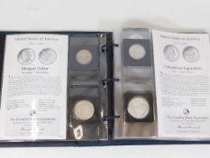 An album of USA mostly silver coinage