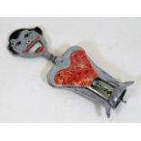 A novelty alloy laughing girl corkscrew