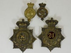 A South Wales Borderers tunic badge & cap badge tw