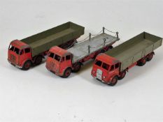 Three diecast Dinky Foden trucks