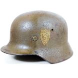 A Nazi Germany WWII M40 helmet with lining bearing