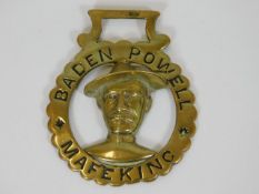 An antique Baden Powell Mafeking horse brass