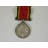 An African Service medal bearing inscription 3587